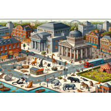 Wooden City Map Jigsaw Puzzle 300 Pieces
