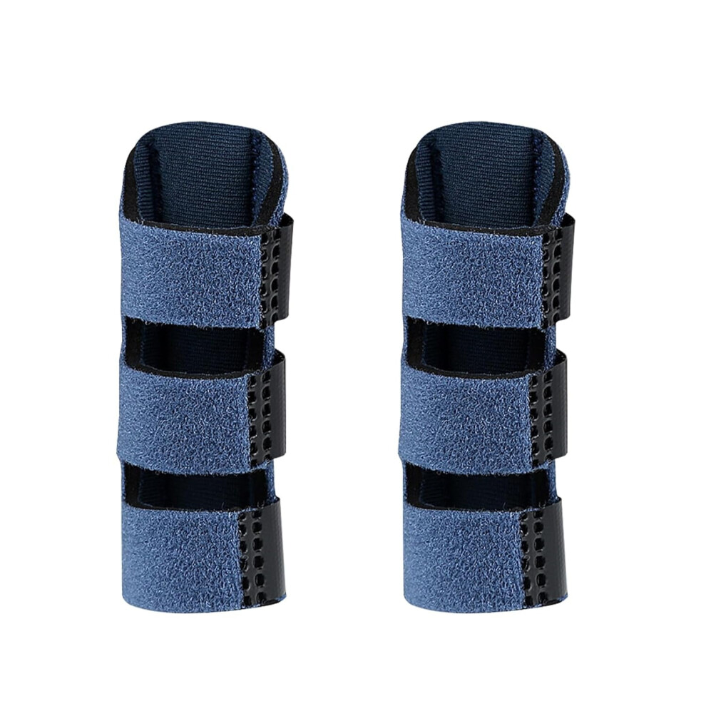 2pcs Trigger Finger Splint for Broken/Bent Fingers, Mallet Finger & Stenosing Tenosynovitis â 3-Adjustable Belts, Locking Tendon Support