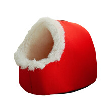 Clearance Dog Cave Bed for Small Dogs & Cats – Calming Plush, Hooded Burrow with Anti-Slip Bottom, Winter Fluffy Cover