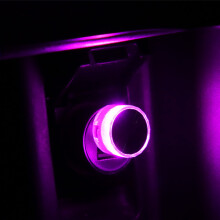 Bilinredning Atmosfärslampor Mini Lampa LED USB Ljus Biltillbehör