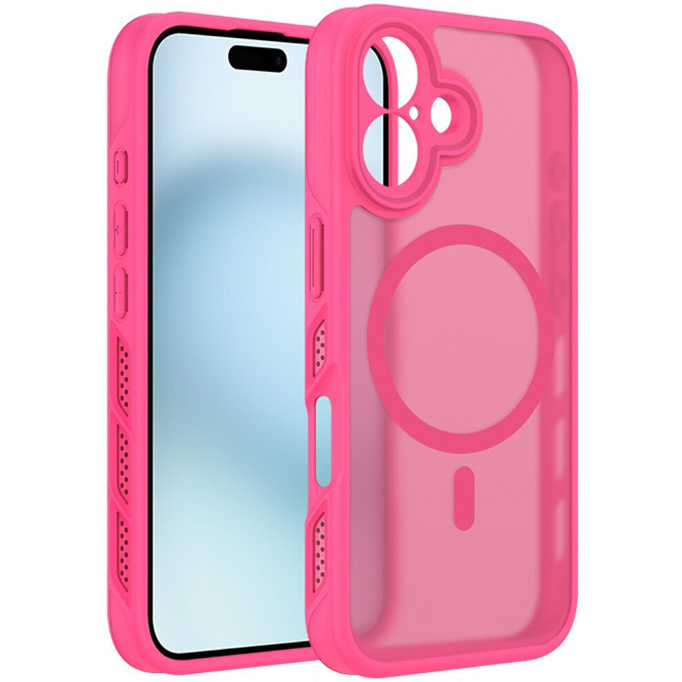 Magsafe Case For Iphone 16 Plus, Slim Magnetic Heatdissipating Bumper With Militarygrade Drop Protection, Pink 9092120200454