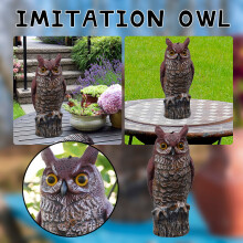 Plastic Owl Scarecrow Bird Deterrent Outdoor Ornament