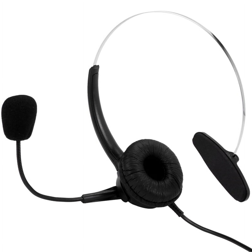 Rj9 Call Center Headphone Monaural Noise Reduction Headset With Mic 9028731052199
