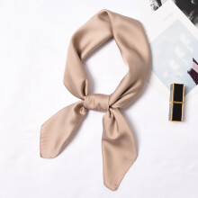 Women's Retro Silk Headbands, 70x70cm Scarf Hair Accessories, Khaki