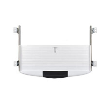Under Desk Keyboard Tray White, Ergonomic Slide Out Keyboard Drawer with Organizer and Smooth Quiet Glide