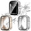 XiHAMA2-Pack2-σε-1 Αδιάβροχη θήκη συμβατή με Apple Watch SE, SE6, 5, 4 – Προφυλακτήρας υπολογιστή + 1