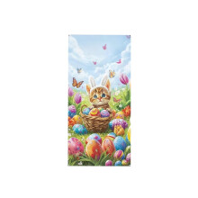 Tenda copriporta pasquale, decorazione festiva da appendere per le feste, decorazione colorata per porte interne ed esterne durante le celebrazioni