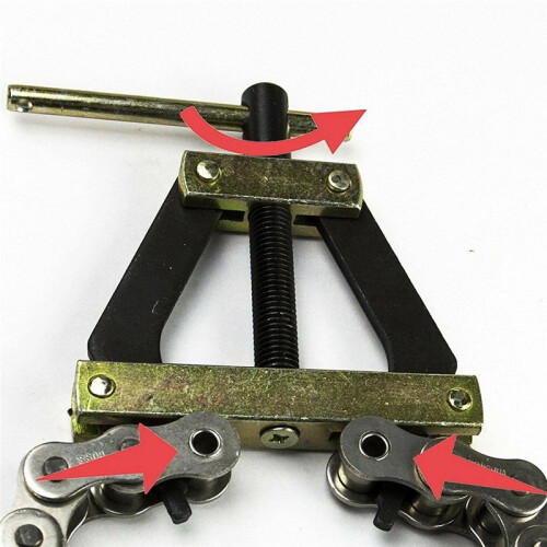 Roller Chain Tools Kit Fits Model 25-60 Roller Chain, Chain Holder/Puller + Breaker/Cutter 2