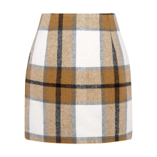 Women Elegant Lettuce Trim Solid High Waisted Pencil Midi Skirt KH1 S