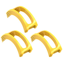 12PCS Tacos Shell Rack Tortillas Servierständer für Home-Gelb
