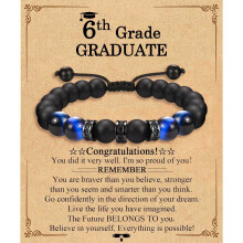 Men's Graduation Gift Bracelet for Son, Grandson, Nephew, Boyfriend – Compatible with All Grades & College