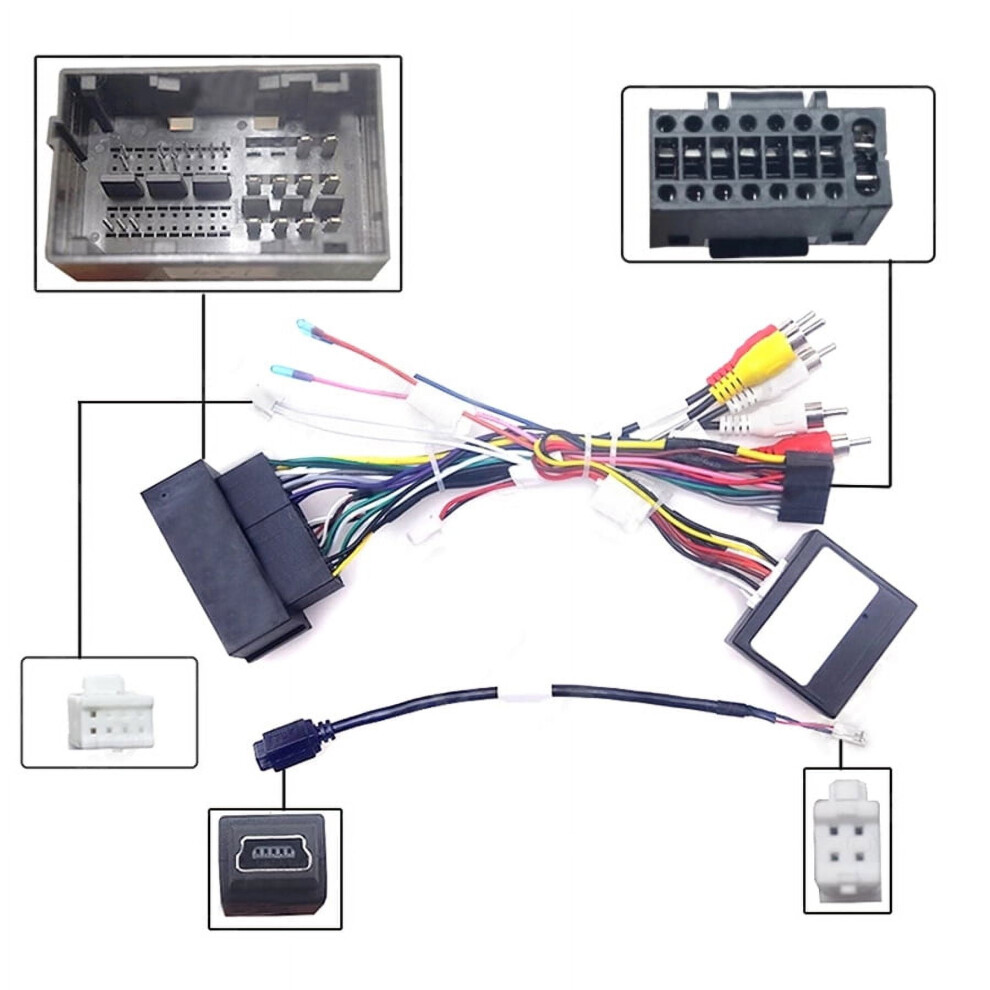 Car 16Pin Android Wiring Harness With Canbus Box For Jeep Cherokee 15~19/Compass(17Â20)/Grand Commander/Renegade 9028731910086