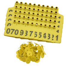 100Pcs Blank Animal Markers For Farm Use Easy To Label-Yellow