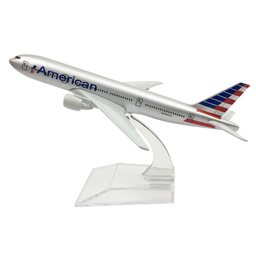 16 cm1: 400 Amerikansk B777 Model Simuleringsflymodel Luftfartsmodel til samling og gave