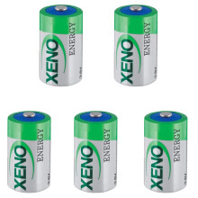 ER14250 1/2AA 3.6V Lithium Battery 1200mAh LongLasting Power XLP050F XL050F 5 Pack for Alarms