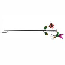 Handcrafted Glass Rain Collector with-Flower and bird rain