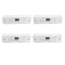 4X AC100V - 240V 288W 2CH Triac DMX LED Dimmer, Dual Channel Output Silicon DMX512 Led Controller Digital Display S1-D