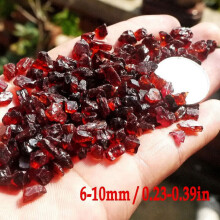 Rå 100% naturlig rød granat krystal ædelsten ru sten mineralprøve 100 g
