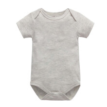 Babybodys, Baumwoll-Strampler für Kleinkinder (Jungen und Mädchen), einfarbige Oberteile, Kurzarm-Overall, Babyparty, 0–24 Monate