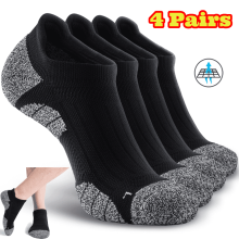 No Show Compression Socks for Men and Women 4 Pairs