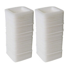 250Pcs 100Ml Weighing Boats Measuring & Mixing Powders & Liquids for Easy Pour Design Disposable Plastic Square Lab Dish