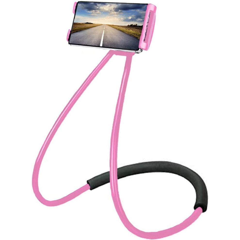 Universal Smart Mobile Phone Stand, Hanging On Neck Cell Phone Mount Holder, Flexible Lazy Bracket Diy Free Rotating For Multiple Functions 9028731605951