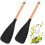 2Pcs Matte Multifunction Spatula Spoon for Cooking, 12.2" Spoon Spatula Silicone Cooking Utensils for Kitchen, Multi-function Spatula Spoon, Black 1