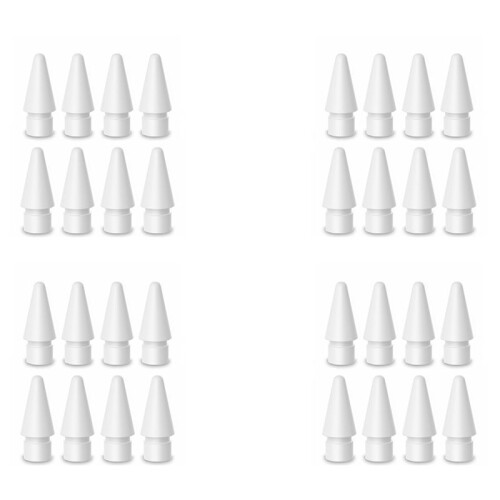 32 Pack Replacement Tip for  Pencil Nibs for  Pencil 1St & 2Nd Generation (White)