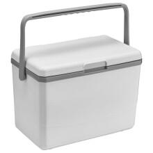 Insulated Cooler, 3L Insulated Portable Cooler with Handle Ice Bucket Leak Proof Outdoor Hard Cooler for Beach, Picnic (White)