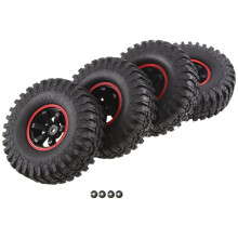 RC Truck Wheels and Tires 115mm H x 12mm Hex for 1/10 Scale