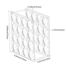 Removable 16/32 Hole Vinyl Roll Holder Acrylic Wrapping Paper Storage Rack