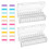 Bead Organizer Box, Small Rectangular Clear Bead Storage Containers Boxes with Hinged Lids and Labels Set 2 1