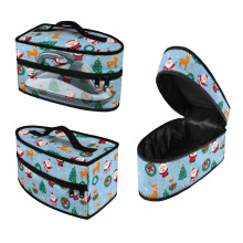 Father Christmas Pattern Travel Iron Storage Case Lightweight Travel Iron Case Travel Case, Case Only
