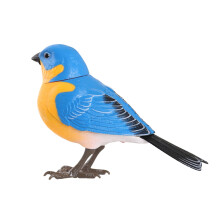 Realistic Singing Chirping Robot Bird Toy With Voice Control, Battery Operated Animated Bird For Home Decoration And Entertainment
