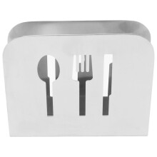 Stainless Steel Napkin Holder – Minimalist Freestanding Stand with Ample Tissue Capacity for Restaurants & Hotels