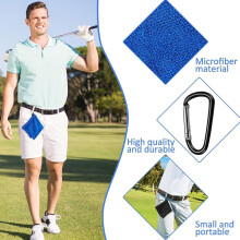 Toalha ideal para limpeza do campo e para limpar tacos de golfe. Toalha para limpar tacos e bolas de golfe.