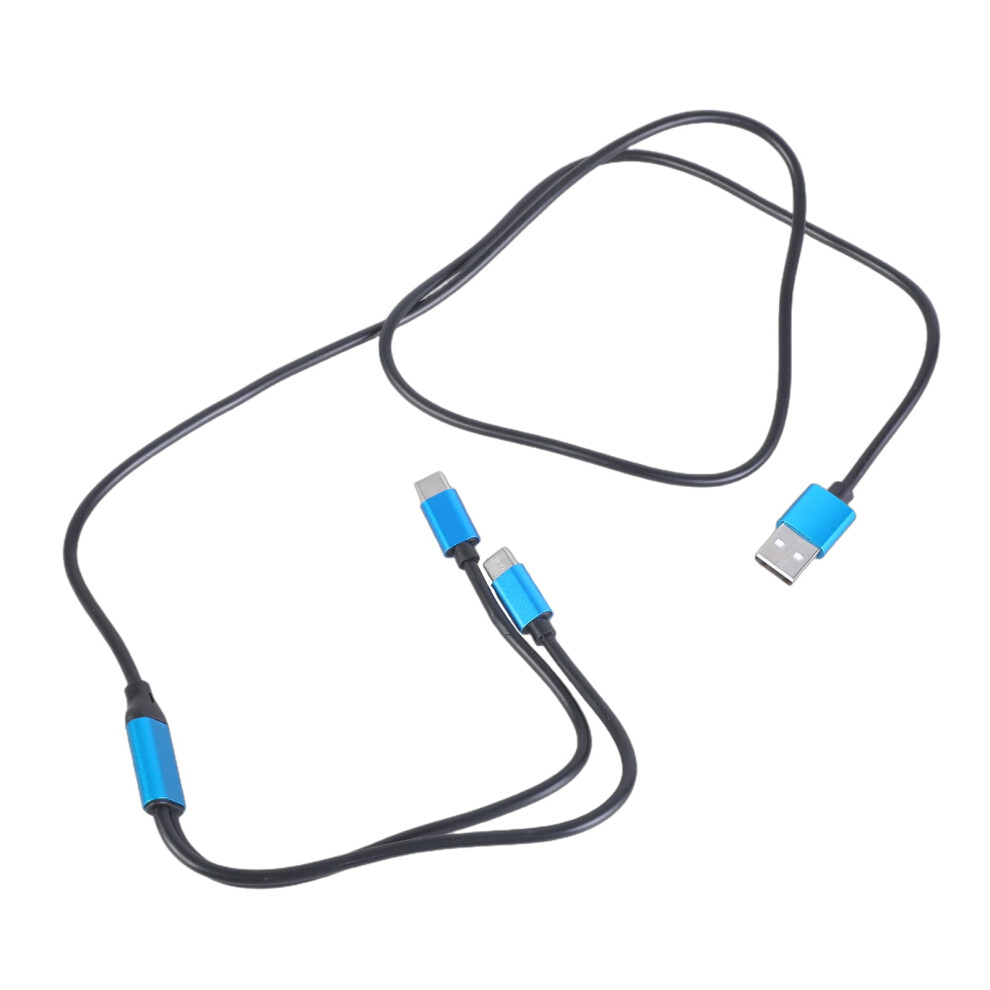 2 In 1 Usb To Two Usb C Splitter Cable Usb A To Type C And Type C Charging 80W And 480Mbps Data Cord For Phones Tablets 9479868570054