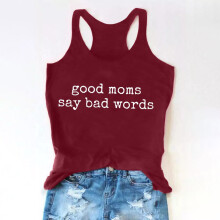 Dame-singlet-topper for voksne jenter sommer strand morsomme grafiske bryterrygg-singlet-topper vest med ordtak
