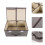 Cloth Grey Cube Storage Bins For Closet And Home Organization 3