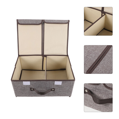 Cloth Grey Cube Storage Bins For Closet And Home Organization 2