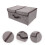 Cloth Grey Cube Storage Bins For Closet And Home Organization 4
