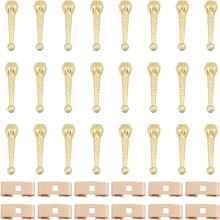 Kit de 36 Accesorios para Corbatas de Bolo, 24 Tapas de Repuesto para Puntas de Corbata de Bolo y 12 Cierres Deslizantes para Corbata de Bolo B