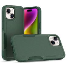 Pouzdro Defender pro iPhone 15 6,1" – odolné, prachotěsné, nárazuvzdorné, protiskluzové, zelené (kompatibilní s iPhone 15)