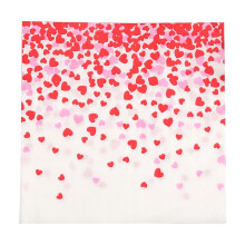 Valentine's Day Heart Print Disposable Napkins, Thick Soft & Highly Absorbent, Party Table Decor, Easy Cleanup, Elegant Festive Atmosphere