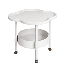 Malý nočný stolík v tvare kocky 17", moderný európsky bočný stolík k pohovke/nočníku, jednoduchá montáž, kompatibilný s plastovým