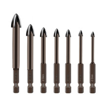 Professional 7Piece Triangle Tip Drill Bit For Ceramic Tile
