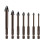 Professional 7Piece Triangle Tip Drill Bit For Ceramic Tile 1