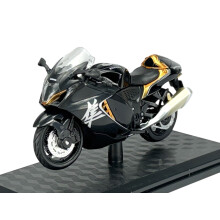 ALLOY SUZUKI HAYABUSA BLACK 1:18 MOTORCYCLE NEW