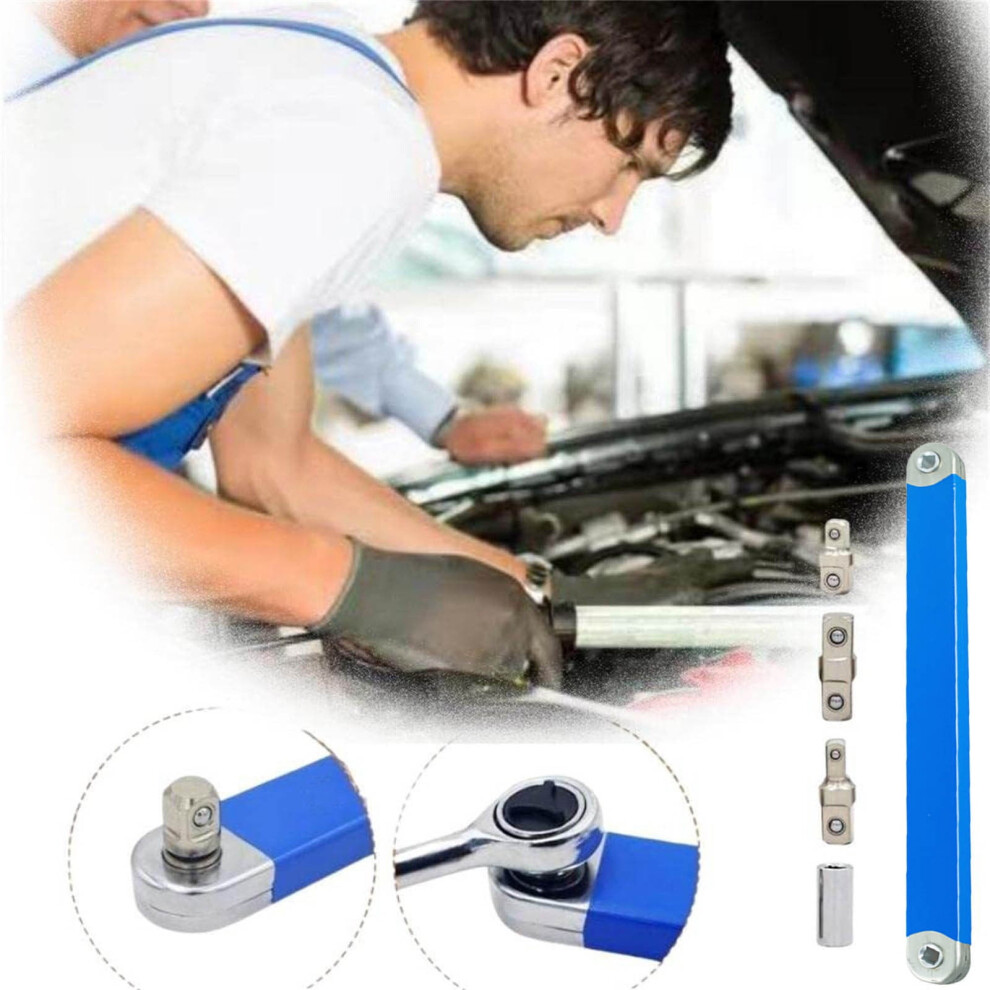 Offset Extension Wrench With 0.6/1/1.2Cm Adapters Â For Car Repair & Construction 9479868992139