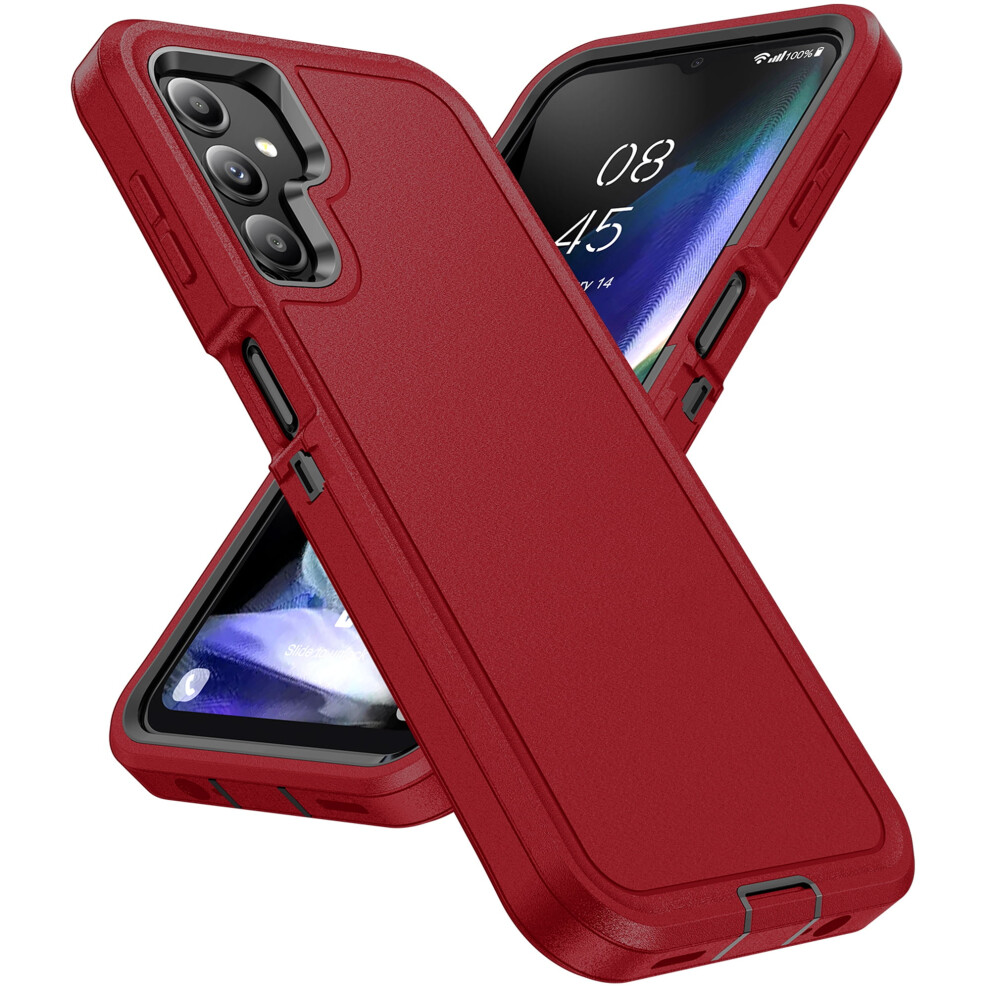 Rugged Military-Grade Case For Compatible With Samsung Galaxy A16 5G Â Triple-Layer Drop Resistant, Shockproof & Non-Slip, Red 9479868427471